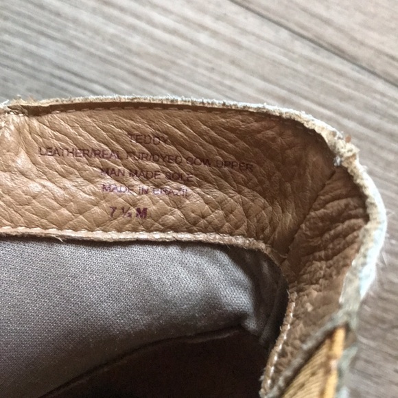 Matisse Teddy Ankle Cowhide Wedge Booties sz7.5 - Picture 13 of 15